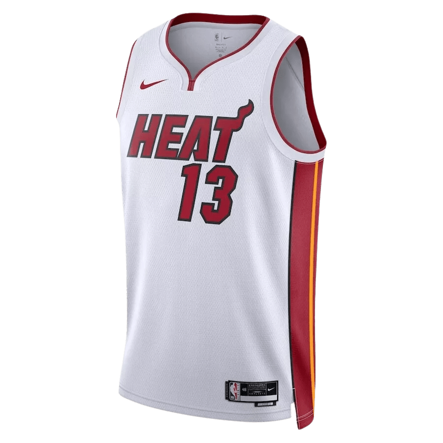 Bam Adebayo 13 Miami Heat White Association Jersey - Elite Zone Sports