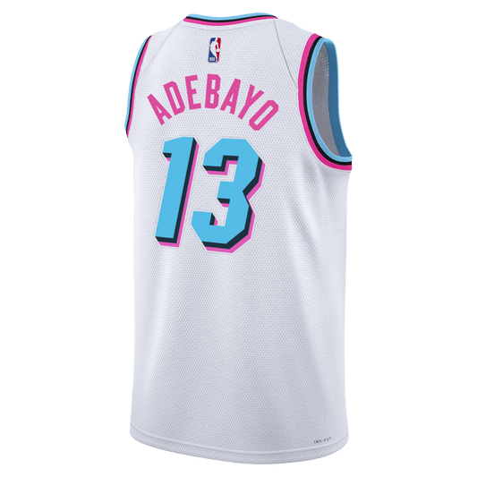 Bam Adebayo 13 Miami Heat White City Edition Jersey - Elite Zone Sports