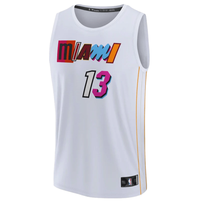 Bam Adebayo 13 Miami Heat White Mashup Jersey - Elite Zone Sports