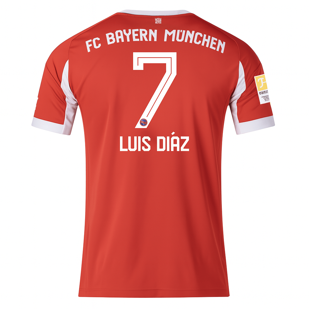 Bayern Munich 25/26 Home Jersey Luis Diaz - Elite Zone Sports