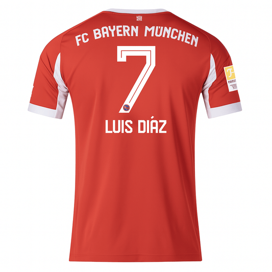 Bayern Munich 25/26 Home Jersey Luis Diaz - Elite Zone Sports