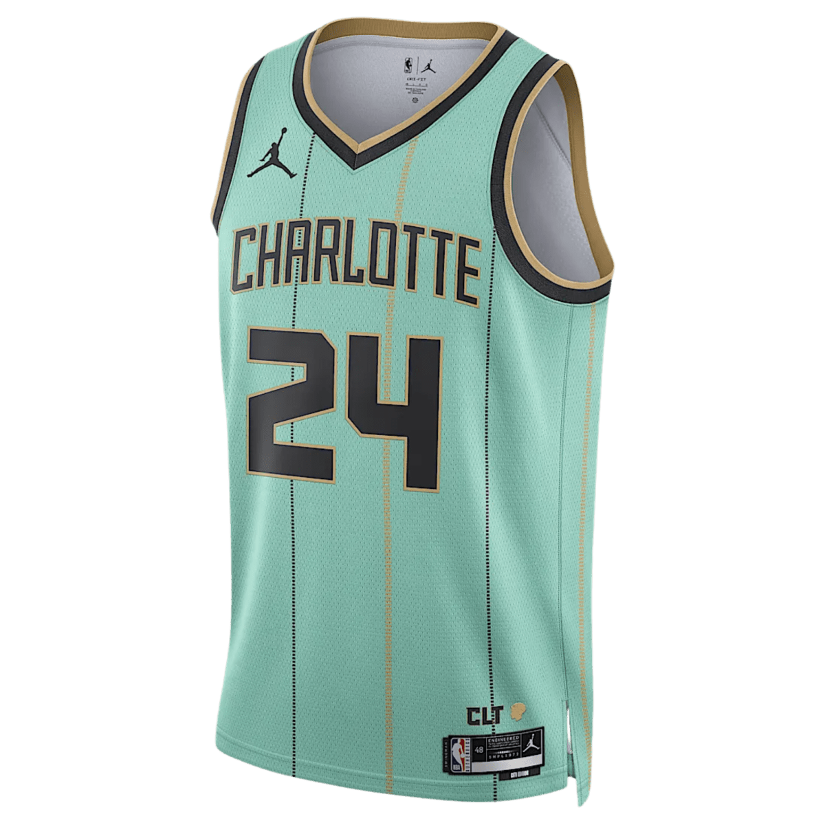 Brandon Miller 24 Charlotte Hornets Mint City Edition Jersey - Elite Zone Sports