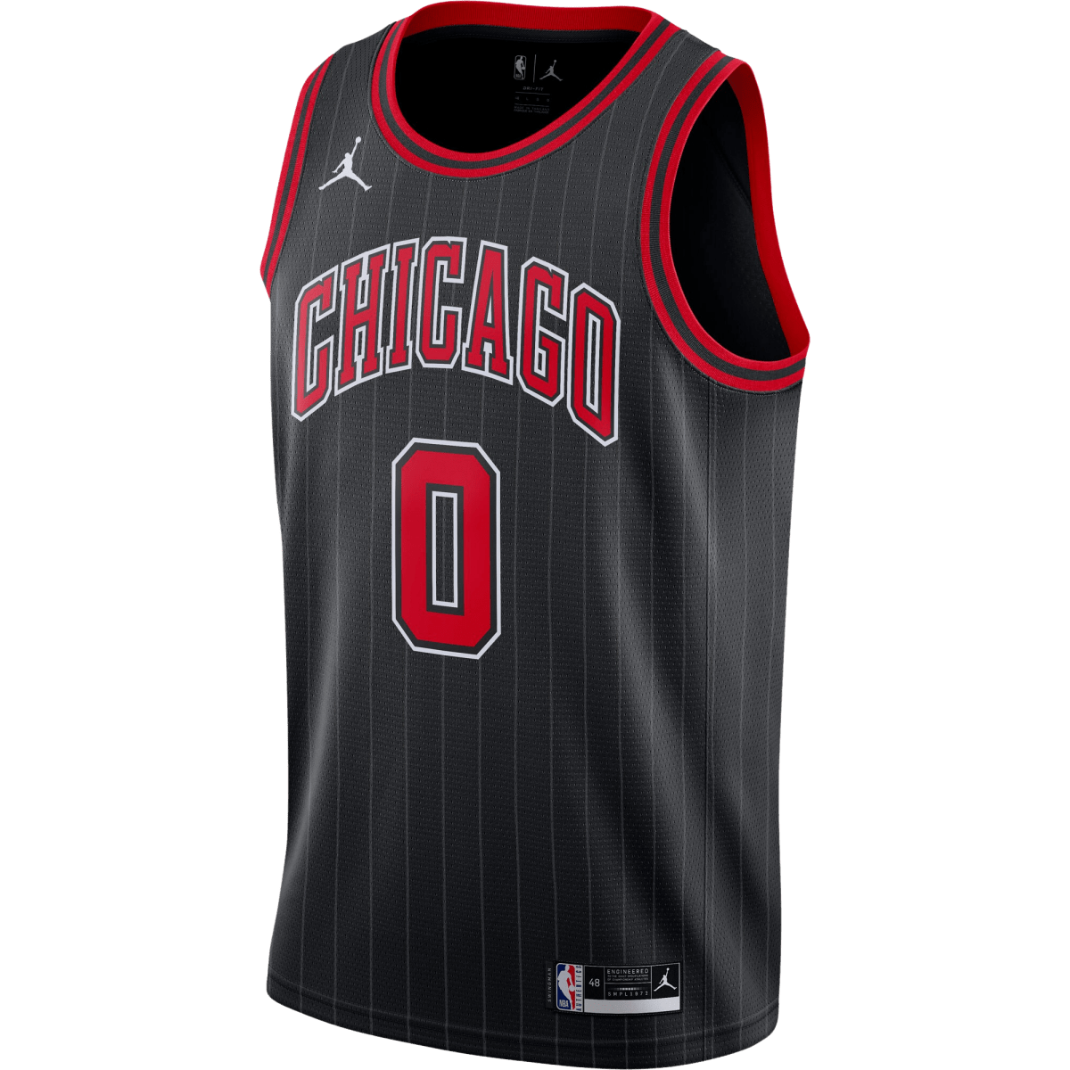 Coby White 0 Chicago Bulls Black Statement Jersey - Elite Zone Sports