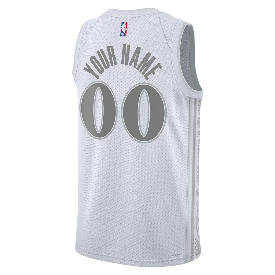 Custom Dallas Mavericks White City Edition Personalized Jersey - Elite Zone Sports