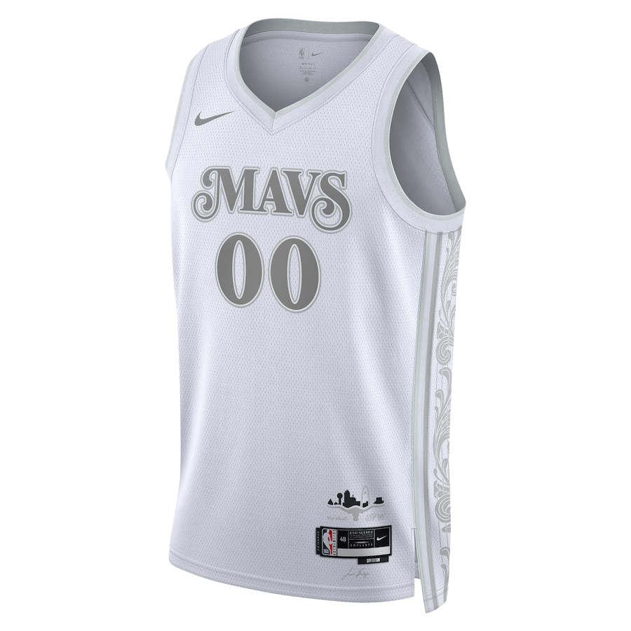Custom Dallas Mavericks White City Edition Personalized Jersey - Elite Zone Sports