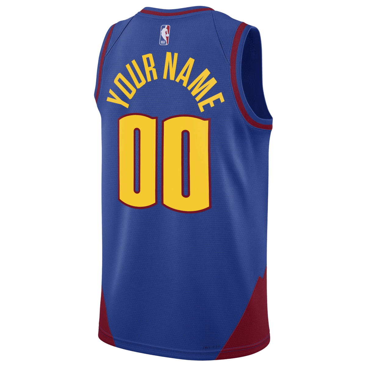 Custom Denver Nuggets Blue Statement Personalized Jersey - Elite Zone Sports