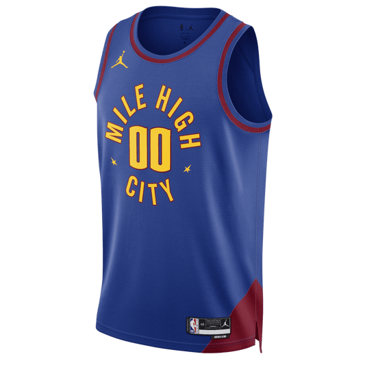 Custom Denver Nuggets Blue Statement Personalized Jersey - Elite Zone Sports