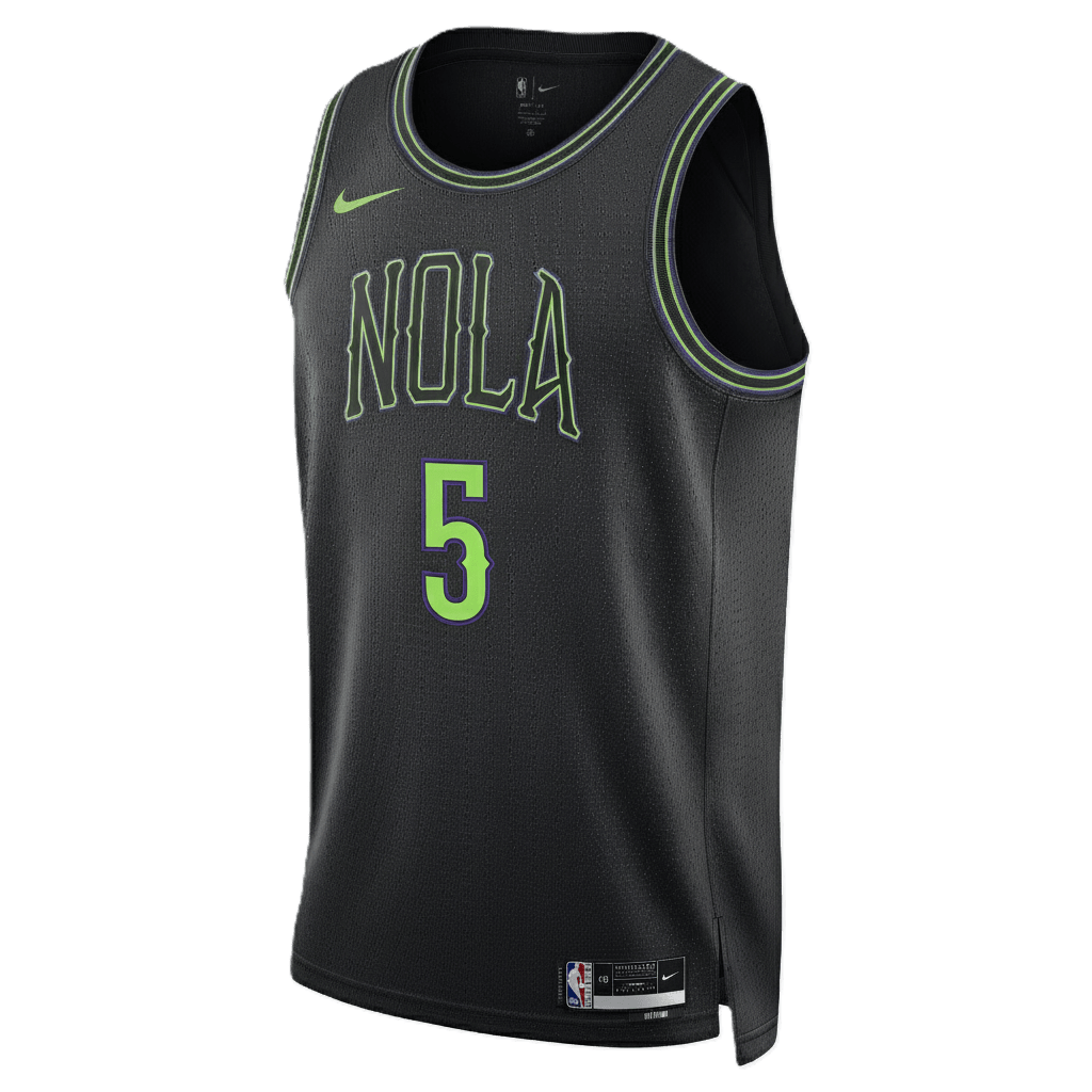 Dejounte Murray 5 New Orleans Pelicans Black 2025/26 City Edition Jersey - Elite Zone Sports