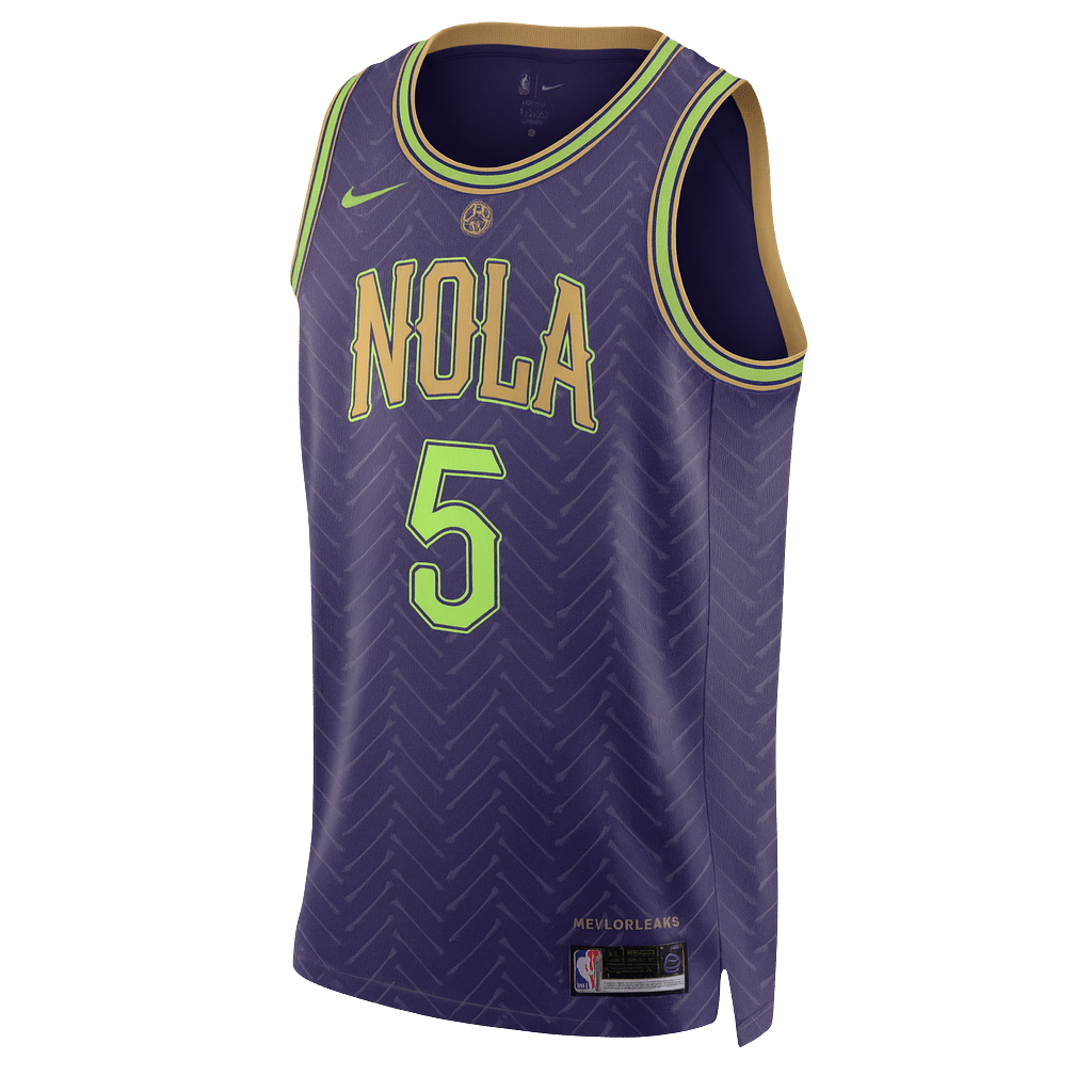 Dejounte Murray 5 New Orleans Pelicans Purple City Edition Jersey - Elite Zone Sports