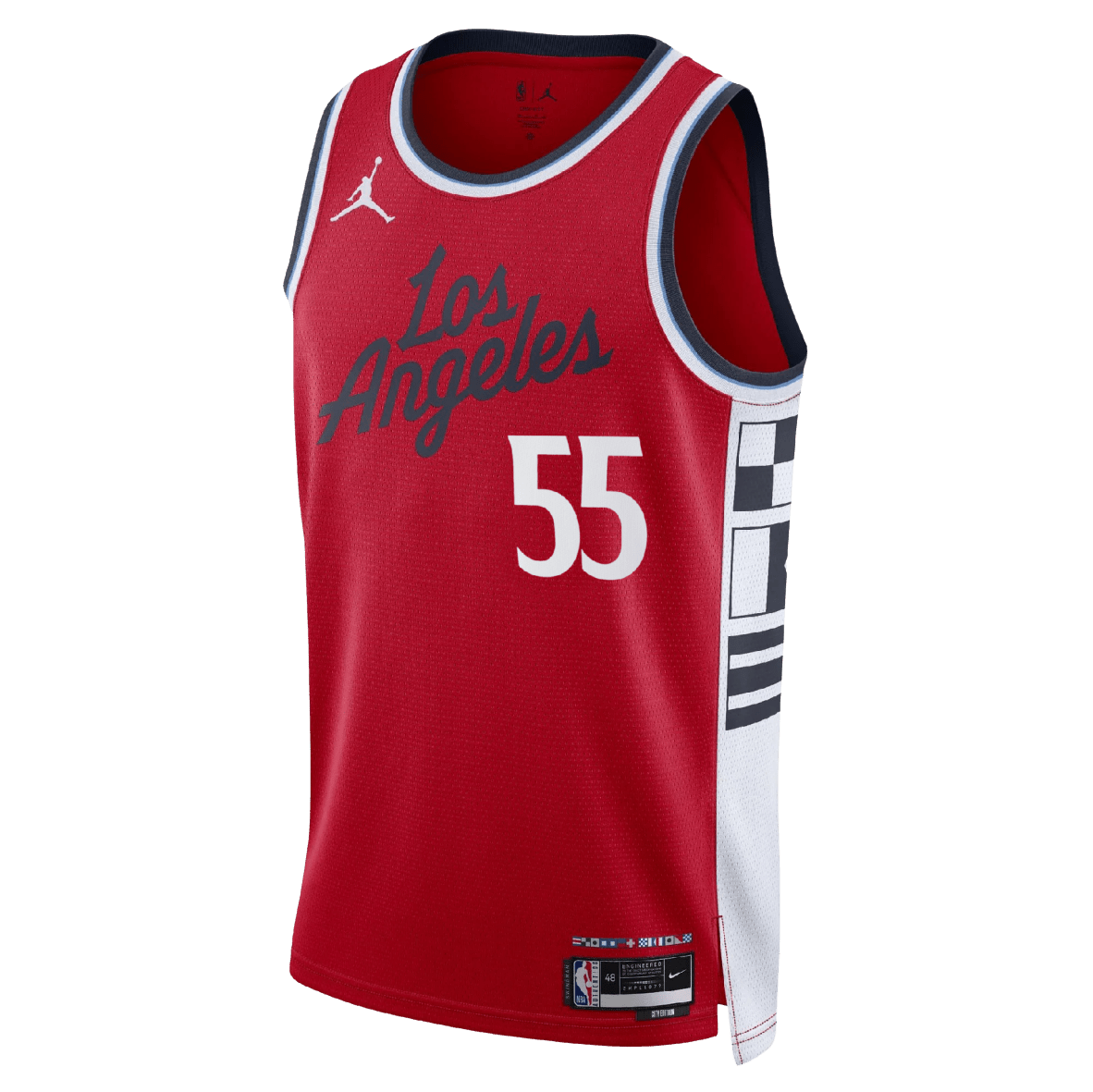 Derrick Jones Jr. 55 LA Clippers Red Statement Jersey - Elite Zone Sports