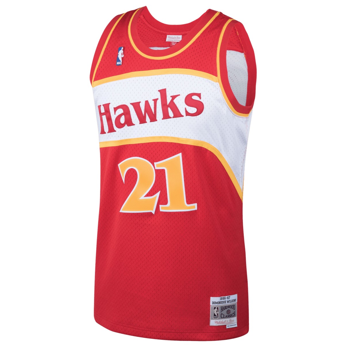 Dominique Wilkins 21 Atlanta Hawks 1986 - 87 Hardwood Classics Jersey - Elite Zone Sports