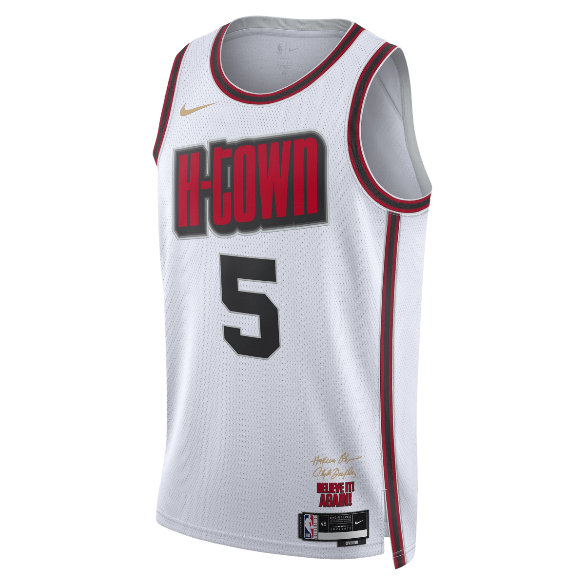 Fred VanVleet 5 Houston Rockets White City Edition Jersey - Elite Zone Sports