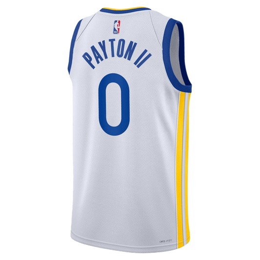 Gary Payton II 0 Golden State Warriors White Association Jersey - Elite Zone Sports