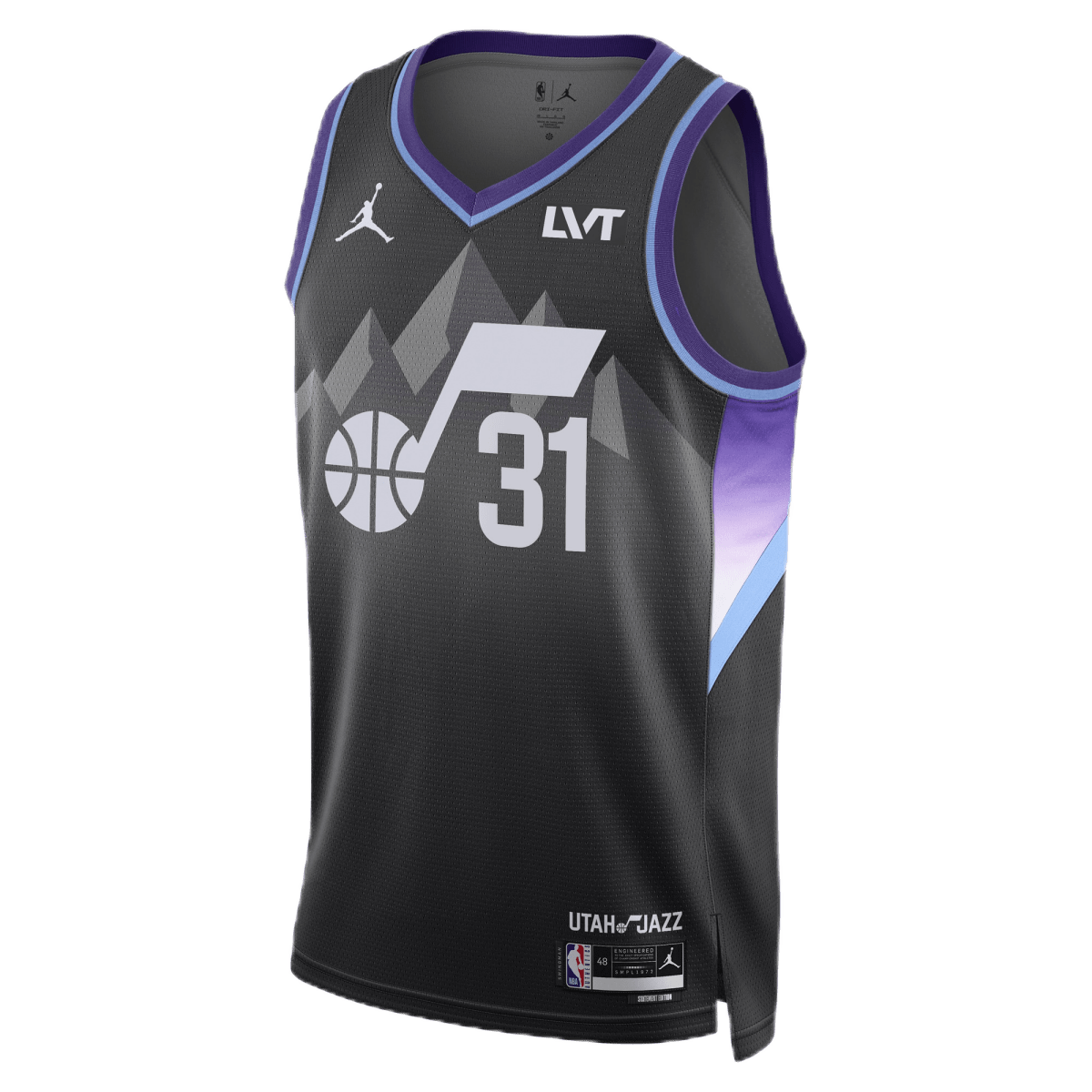 Georges Niang 31 Utah Jazz Black Statement Jersey - Elite Zone Sports