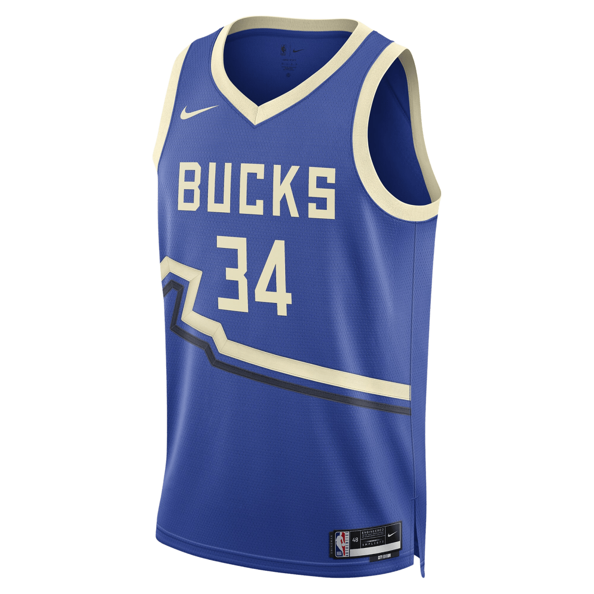 Giannis Antetokounmpo 34 Milwaukee Bucks Royal City Edition Jersey - Elite Zone Sports