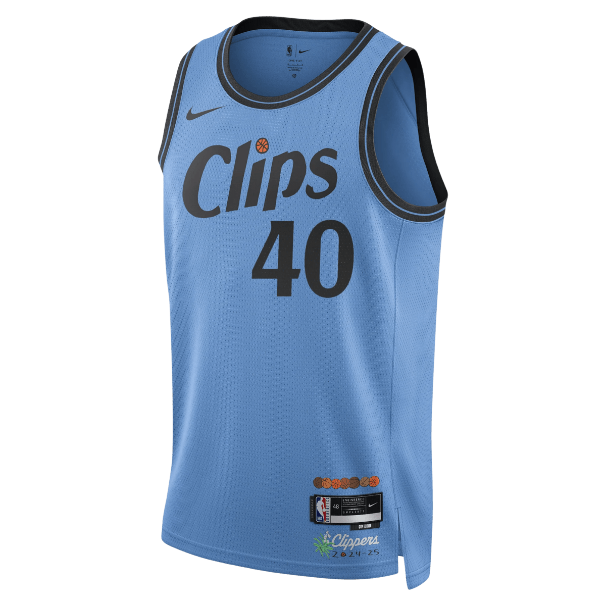 Ivica Zubac 40 LA Clippers Light Blue City Edition Jersey - Elite Zone Sports