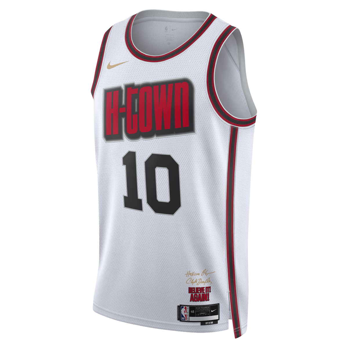 Jabari Smith Jr. 10 Houston Rockets White City Edition Jersey - Elite Zone Sports