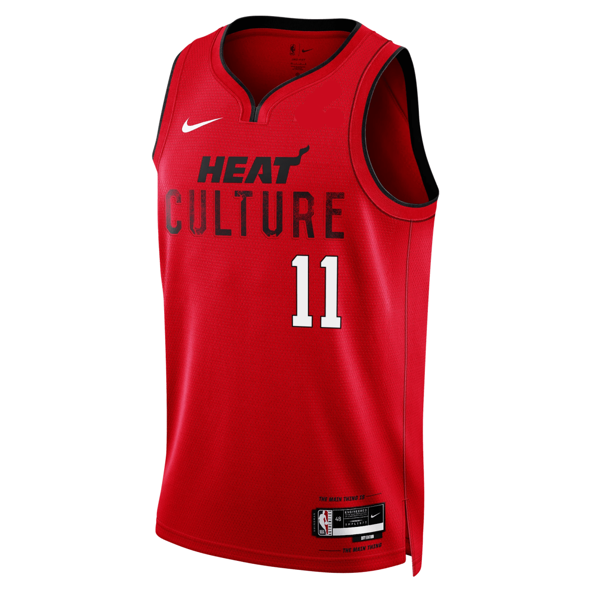 Jaime Jaquez Jr. 11 Miami Heat Culture Red City Edition Jersey - Elite Zone Sports