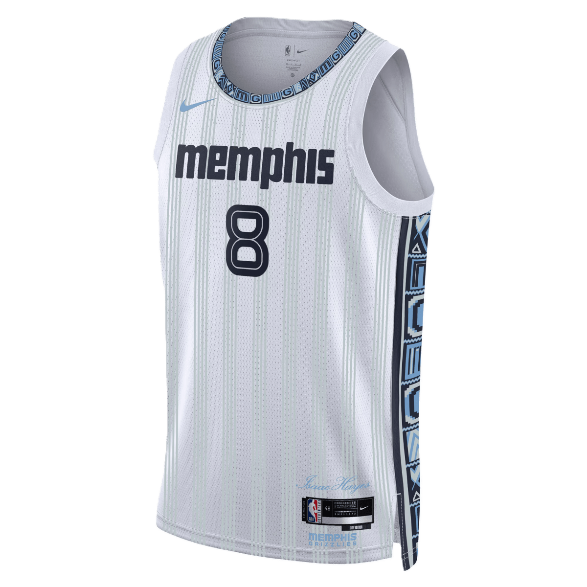 Jaren Jackson Jr. 8 Memphis Grizzlies White 2025/26 City Edition Jersey - Elite Zone Sports