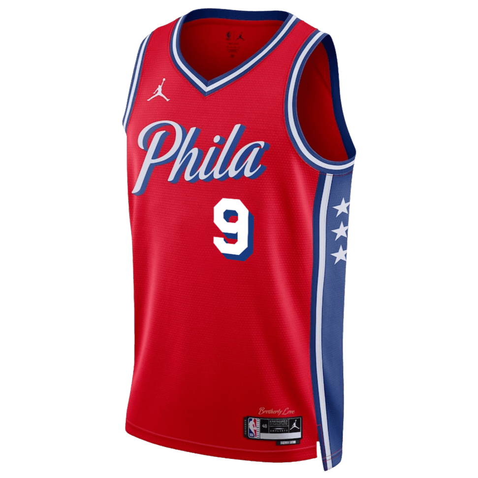 Kelly Oubre Jr. 9 Philadelphia 76ers Red Statement Jersey - Elite Zone Sports