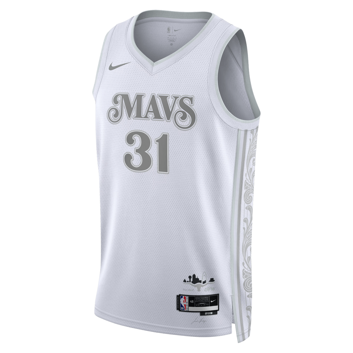 Klay Thompson 31 Dallas Mavericks White City Edition Jersey - Elite Zone Sports