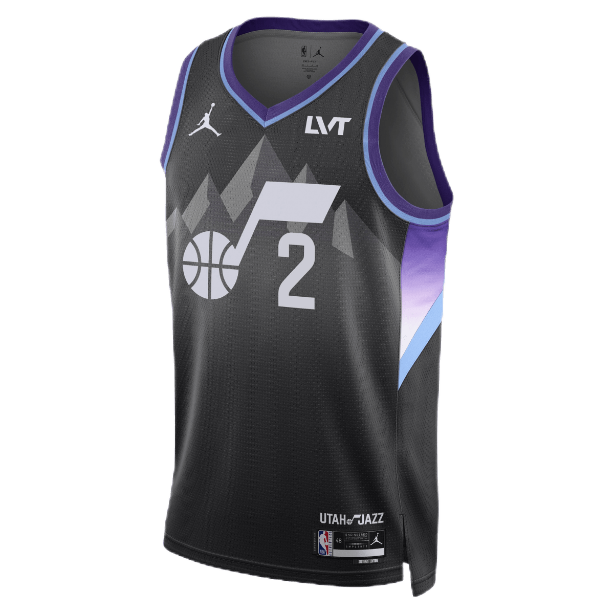 Kyle Anderson 2 Utah Jazz Black Statement Jersey - Elite Zone Sports