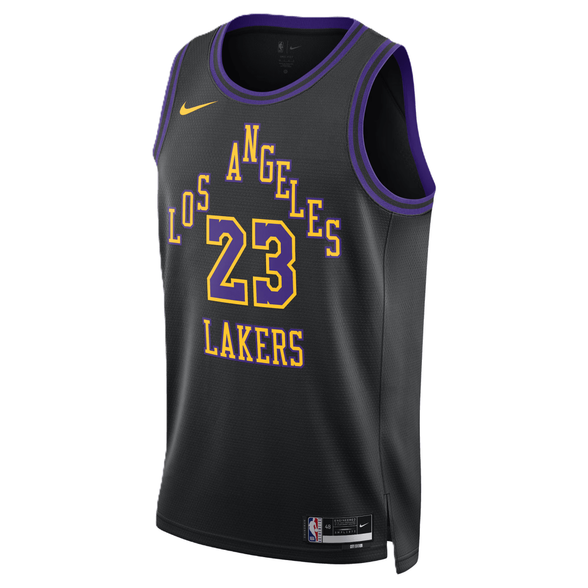 LeBron James 23 Los Angeles Lakers Black 2025/26 City Edition Jersey - Elite Zone Sports