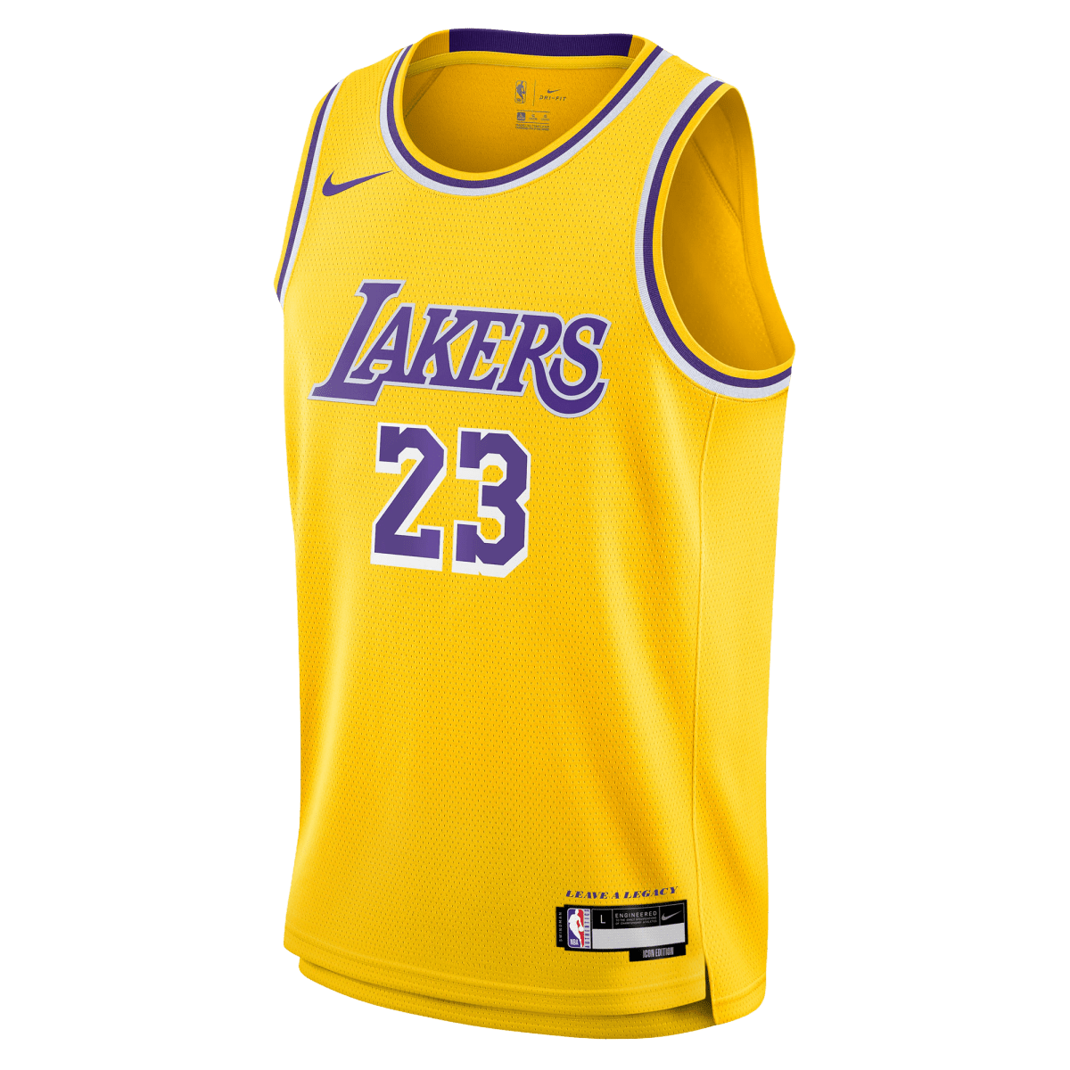 LeBron James 23 Los Angeles Lakers Yellow Icon Jersey - Elite Zone Sports