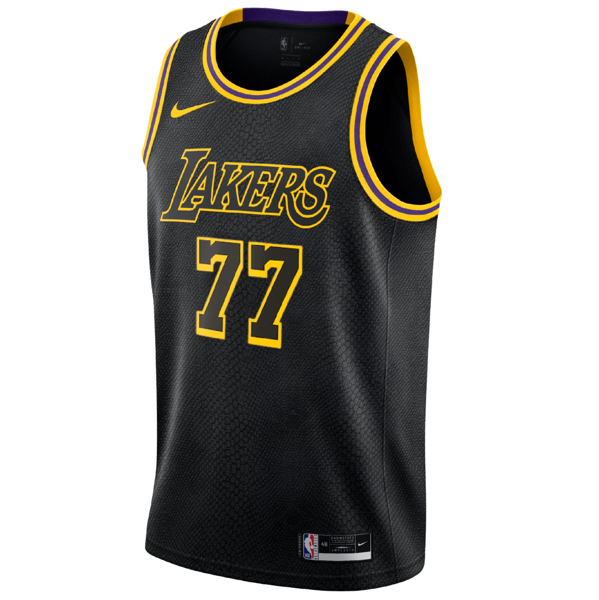 Luka Dončić 77 Los Angeles Lakers Black Mamba Jersey - Elite Zone Sports