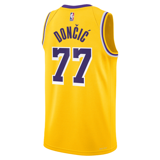 Luka DonÄiÄ 77 Los Angeles Lakers Yellow Icon Jersey - Elite Zone Sports
