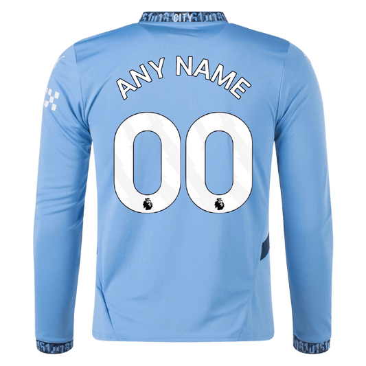 Manchester City 24/25 Home Long Sleeve Soccer Jersey - Elite Zone Sports