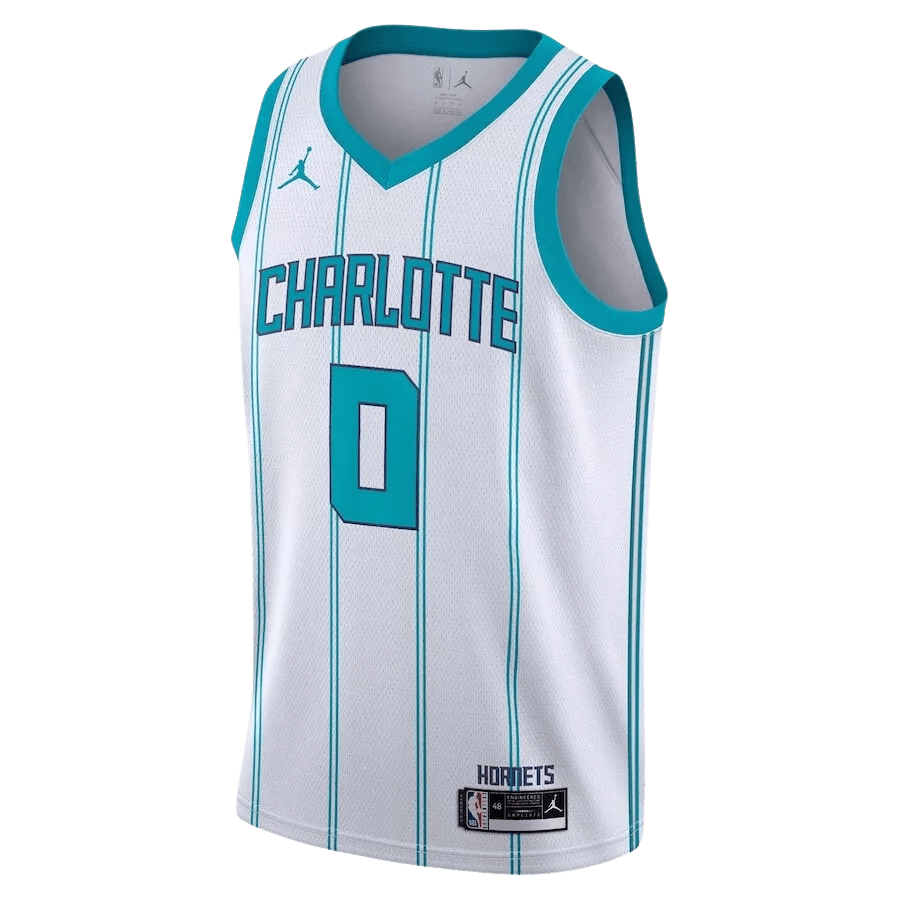 Miles Bridges 0 Charlotte Hornets White Association Jersey - Elite Zone Sports