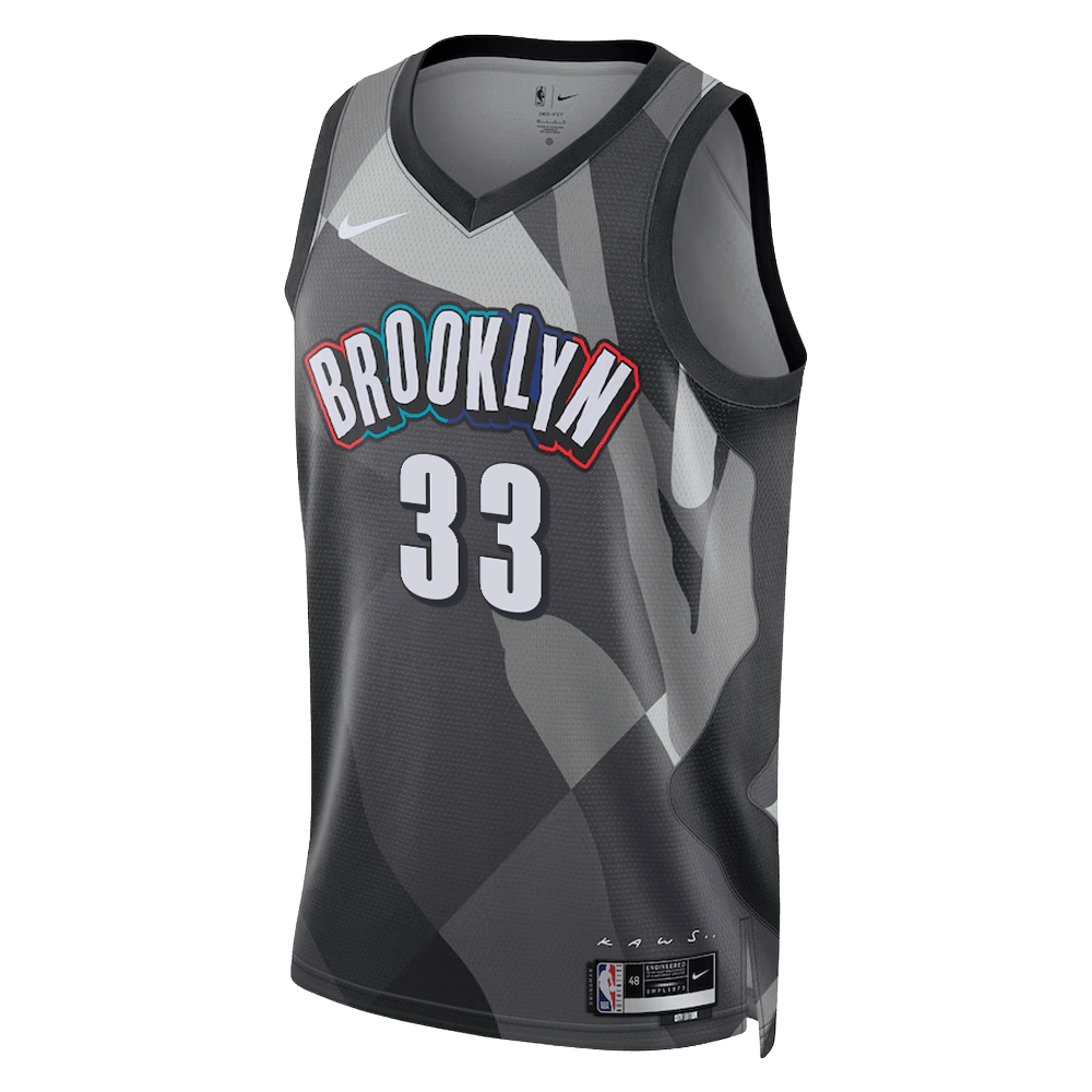 Nicolas Claxton 33 Brooklyn Nets Grey City Edition Jersey - Elite Zone Sports
