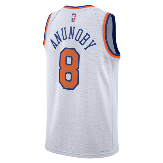 OG Anunoby 8 New York Knicks White Association Jersey - Elite Zone Sports