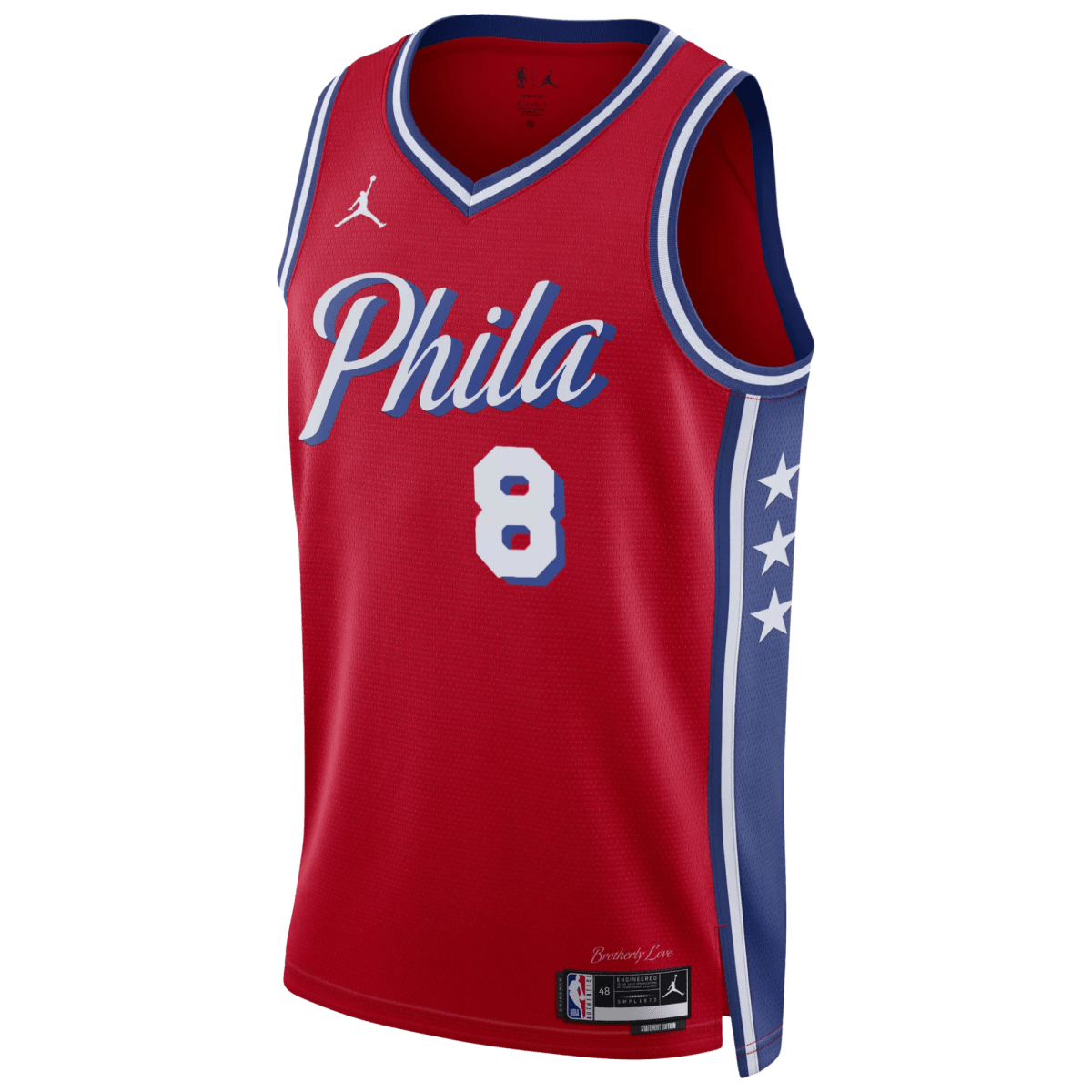 Paul George 8 Philadelphia 76ers Red Statement Jersey - Elite Zone Sports