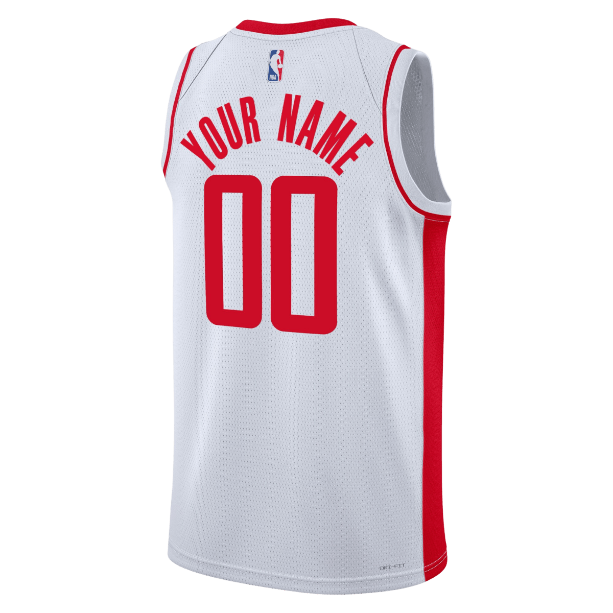 Personalized Houston Rockets White Association Jersey - Elite Zone Sports