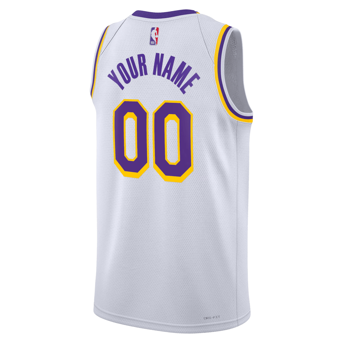 Personalized Los Angeles Lakers White Association Jersey - Elite Zone Sports