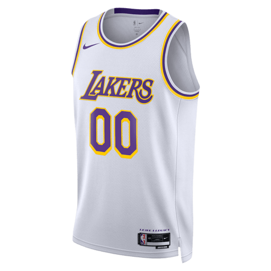 Personalized Los Angeles Lakers White Association Jersey - Elite Zone Sports