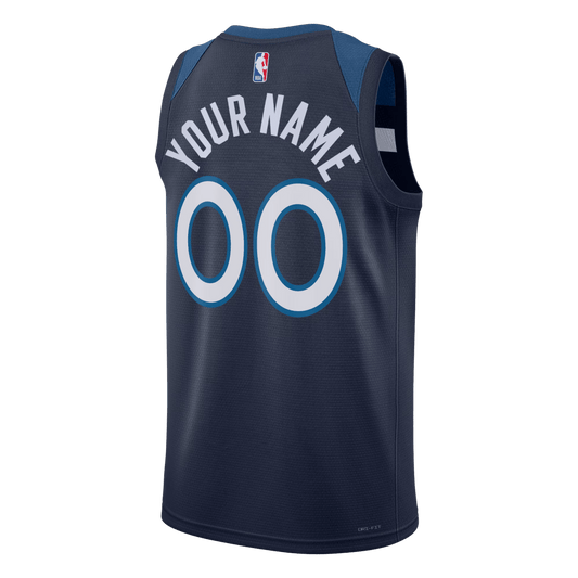 Personalized Minnesota Timberwolves Navy Icon Jersey - Elite Zone Sports