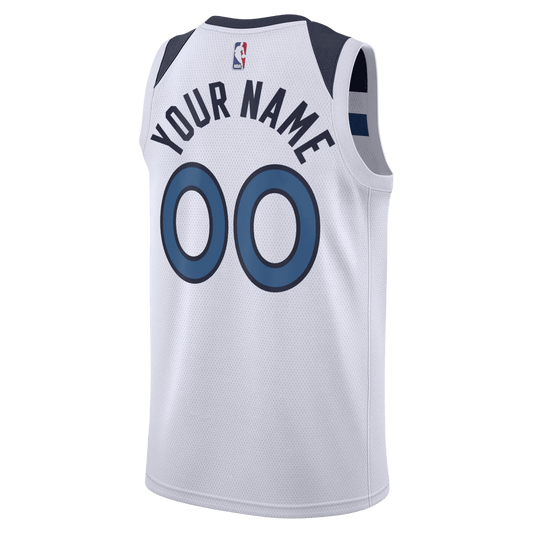 Personalized Minnesota Timberwolves White Association Jersey - Elite Zone Sports