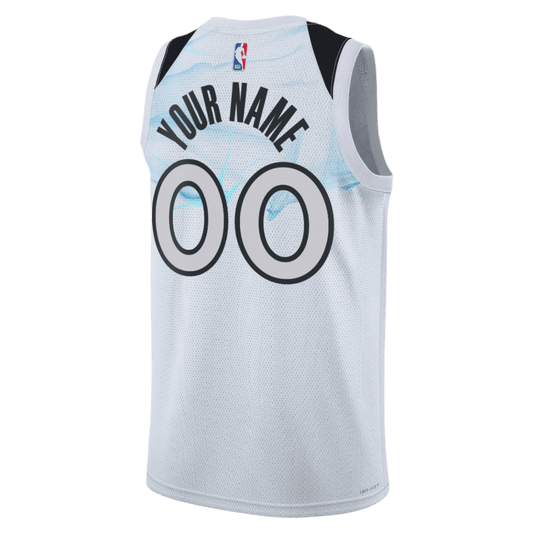 Personalized Minnesota Timberwolves White City Edition Jersey - Elite Zone Sports