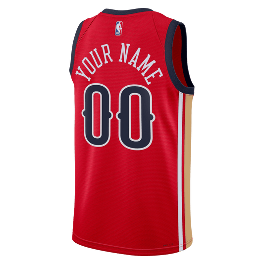 Personalized New Orleans Pelicans Red Statement Jersey - Elite Zone Sports