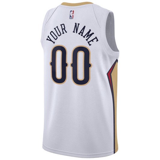 Personalized New Orleans Pelicans White Association Jersey - Elite Zone Sports
