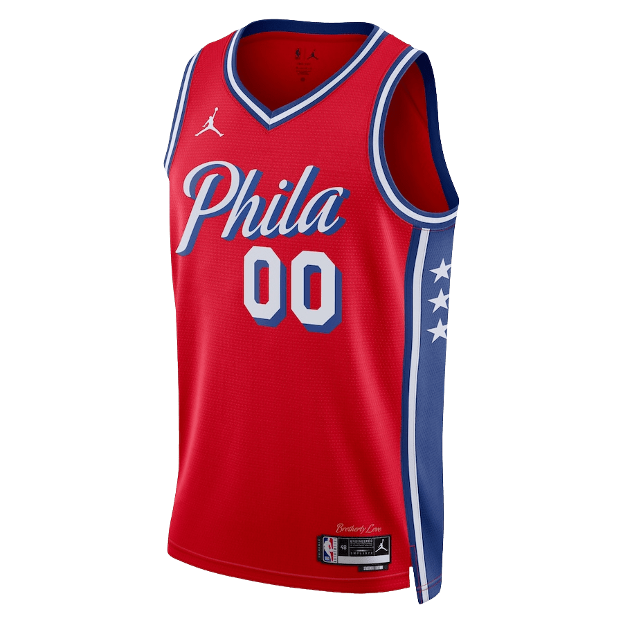 Personalized Philadelphia 76ers Red Statement Jersey - Elite Zone Sports