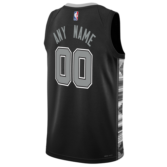 Personalized San Antonio Spurs Black Statement Jersey - Elite Zone Sports