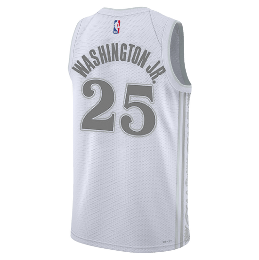 P.J. Washington 25 Dallas Mavericks White City Edition Jersey - Elite Zone Sports