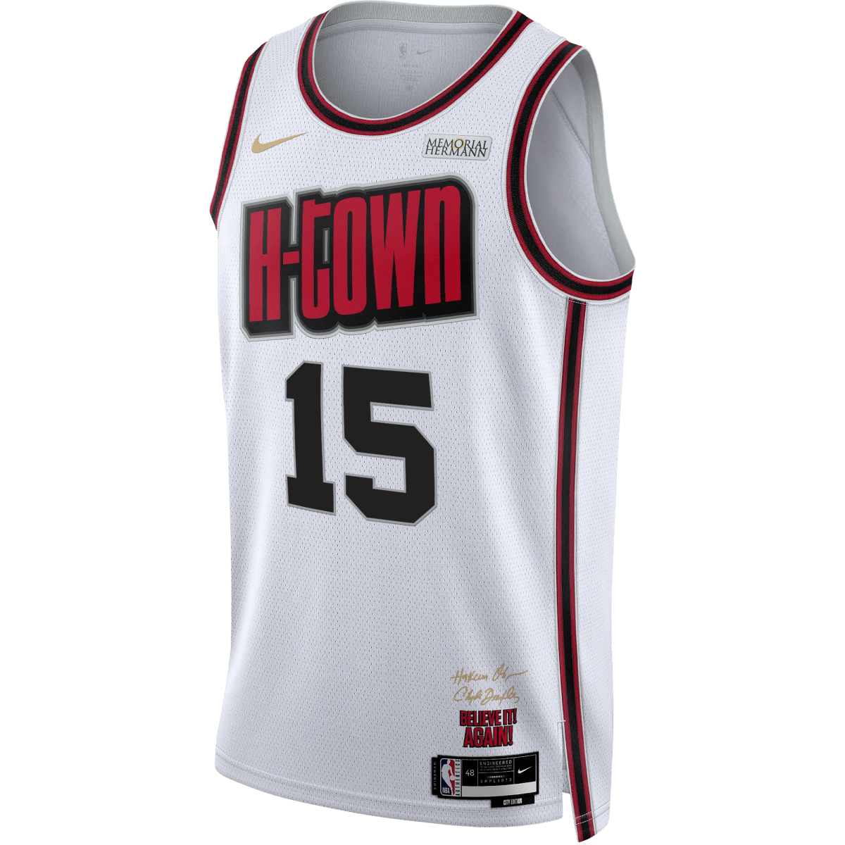 Reed Sheppard 15 Houston Rockets White City Edition Basketball Jersey - Elite Zone Sports