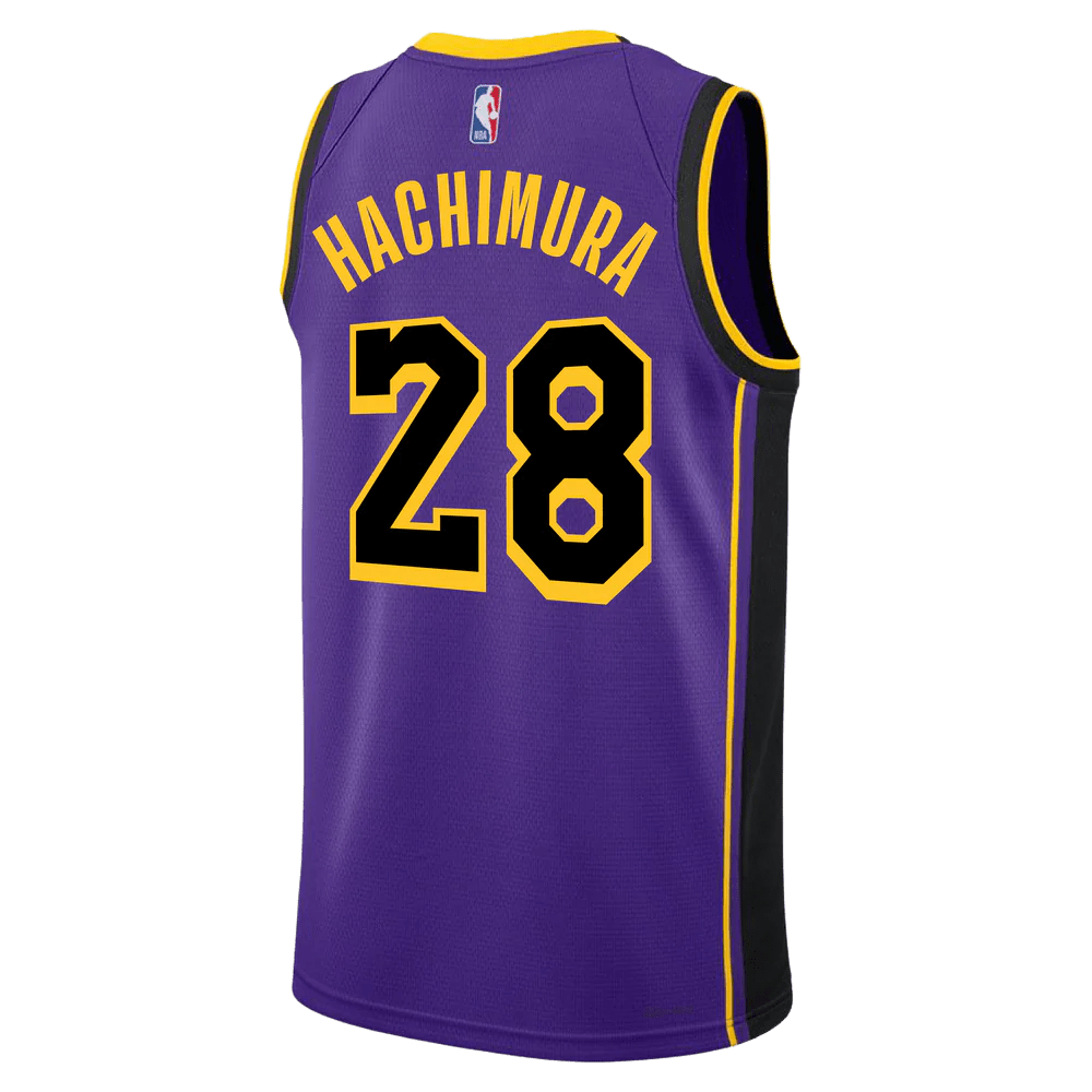 Rui Hachimura 28 Los Angeles Lakers Purple Statement Jersey - Elite Zone Sports
