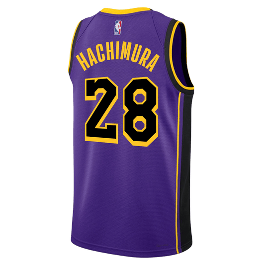 Rui Hachimura 28 Los Angeles Lakers Purple Statement Jersey - Elite Zone Sports