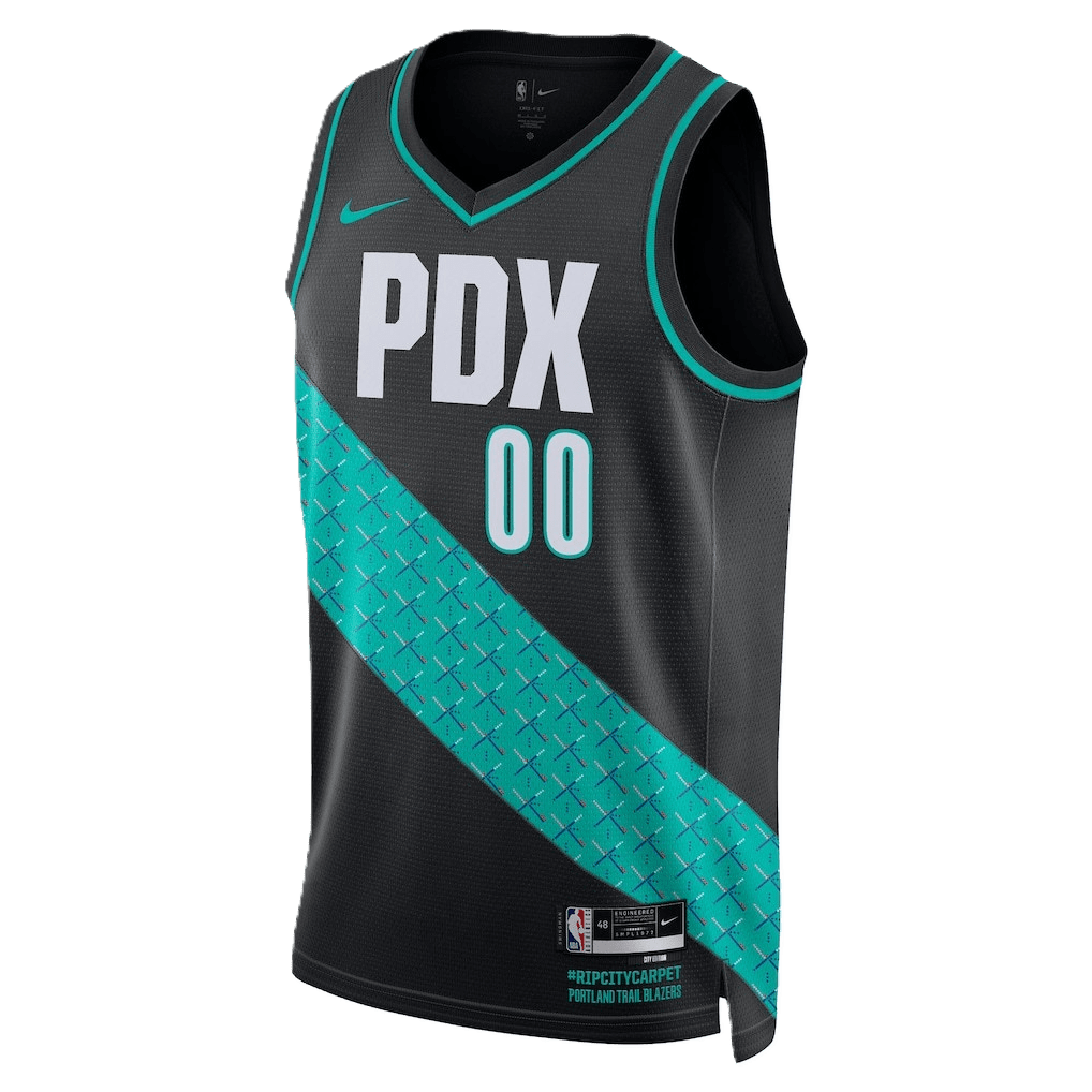 Scoot Henderson 00 Portland Trail Blazers Black 2025/26 City Edition Jersey - Elite Zone Sports